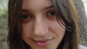 Outdoor Sex With A Horny Teen And Cumshot Inside