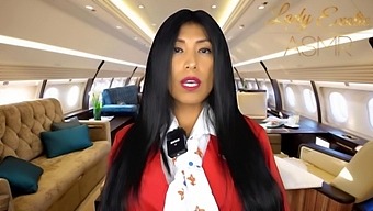Steamy Asmr Flight Attendant With Big Boobs Gets Naughty