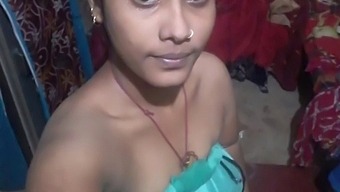 Desi Village Girl'S Big Boobs And Nipples In Selfie