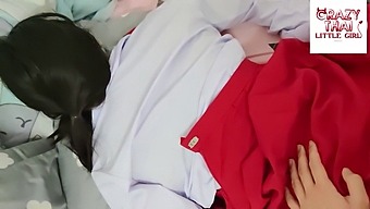 Thai Coed In Red Skirt Engages In Sexual Activity With Boyfriend In Dormitory