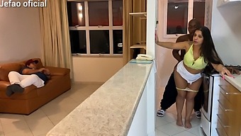 I Repaired A Machine For A Client And Got Distracted By The Husband Watching Tv, Leaving The Hot Woman Alone With Me. We Had Some Steamy Sex