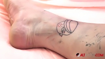 Darcy And Kenny'S Wild Tattoo And Strapon Experience With Evilyn