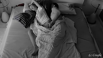 A Homemade Video Of A Couple Engaging In Morning Intimacy Captured Secretly With A Hidden Camera In Their Bedroom