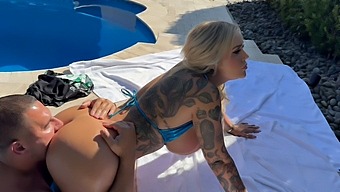 Beautiful White Girl With A Great Ass Gets A Cum Pie In The Pool In An Pov Scene.