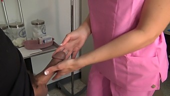Amateur Nurse Gives A Tit Job And Oral Pleasure