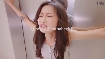 Petite Asian Woman Has Passionate Encounter In Stuck Elevator