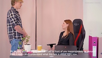 A Young Secretary Gets A Private Meeting With His Attractive Boss And Has Sex With Her