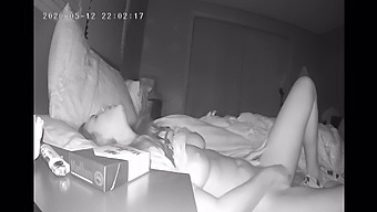Innocent Girl Pleasures Herself At Night, Captured By Hidden Camera