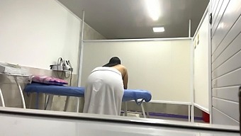 Latina Patient With Big Butts And Big Tits Oiled Up In Doctor'S Office