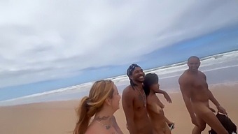 I Indulged In An Intimate Encounter With My Stunning Friends At The Barefoot Beach And Captured It All