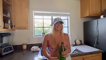 Beautiful Blonde Cheats With Hot Neighbor In Public And Gets Fucked Hard.